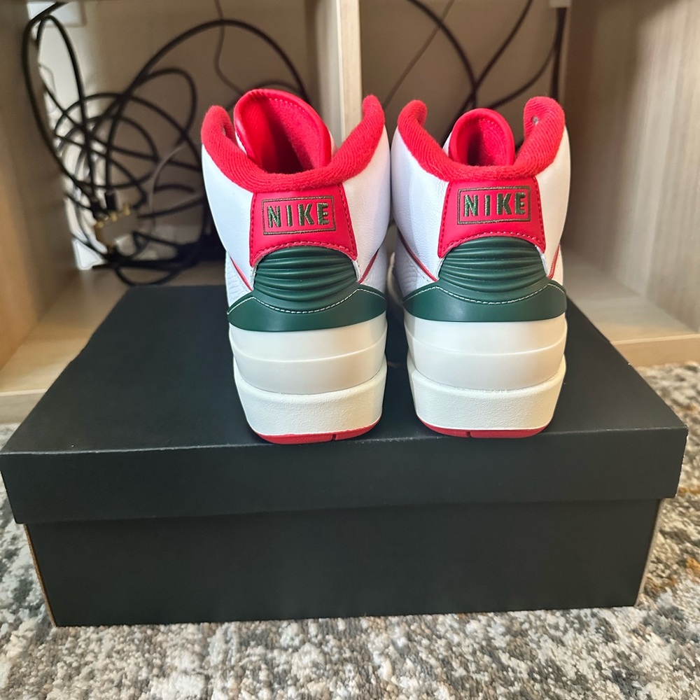 Jordan White and Red Shoes - Picture 5 of 6